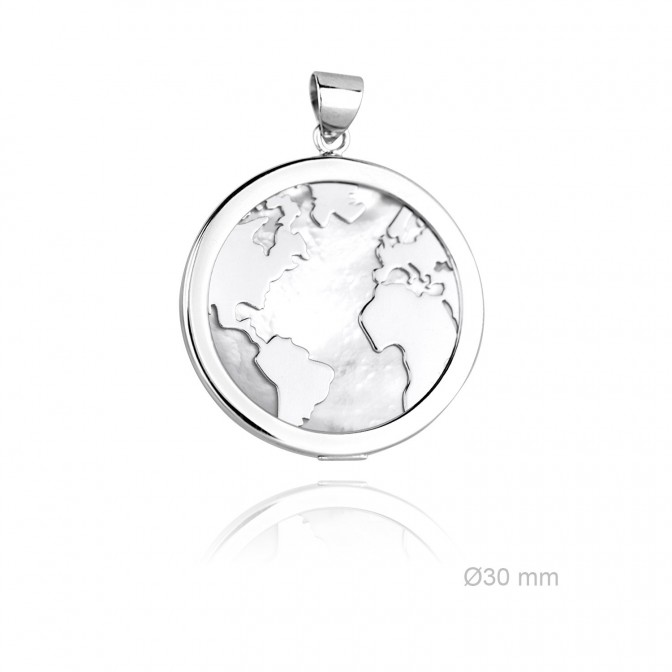 Colgante de Plata de Ley y nácar