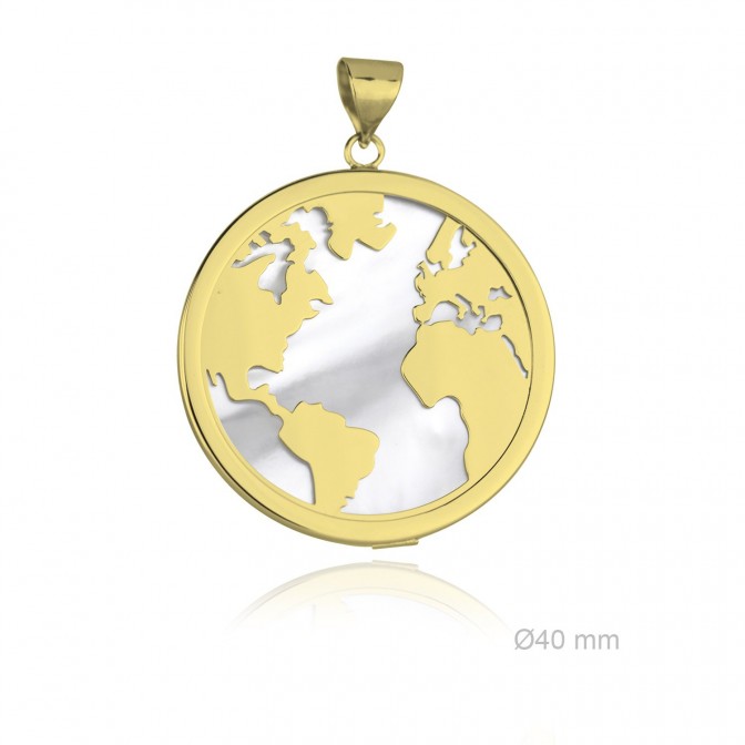 Colgante de Plata de Ley y nácar