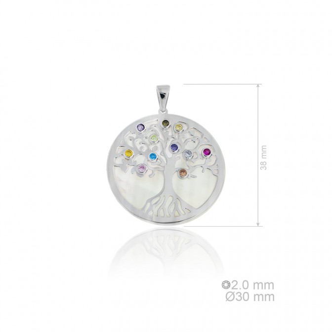 Colgante de Plata de Ley y circonitas