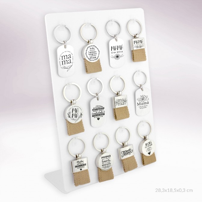 Expositor - 12 llaveros