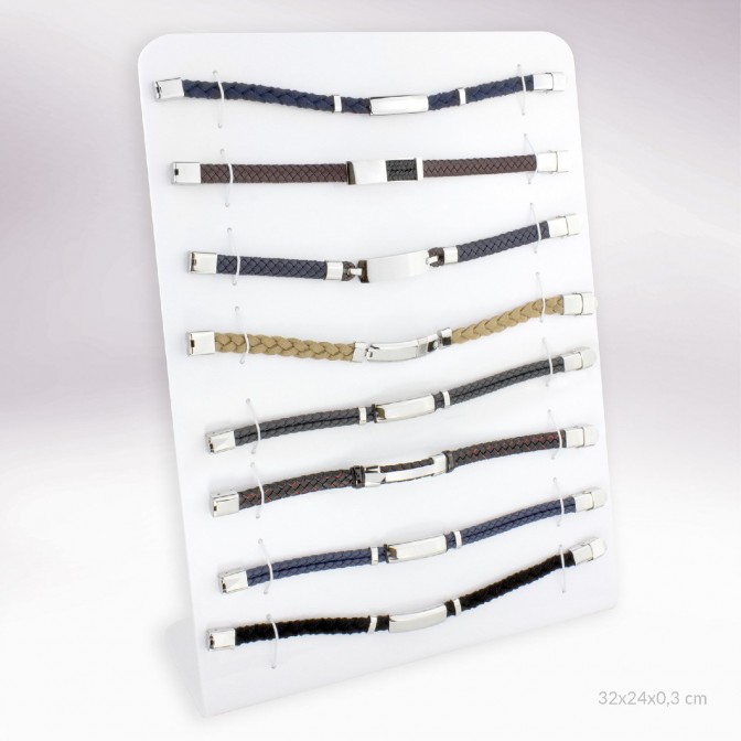 Expositor - 8 pulseras de Acero