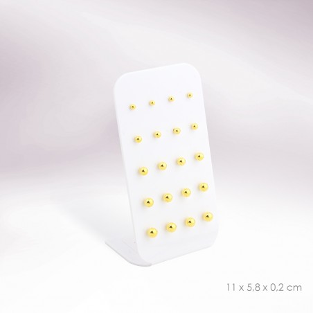 Expositor - 10 pares de pendientes (cierre de rosca)