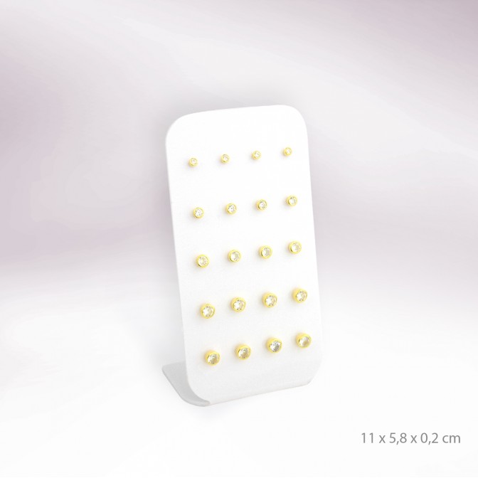 Expositor - 10 pares de pendientes (cierre presión)