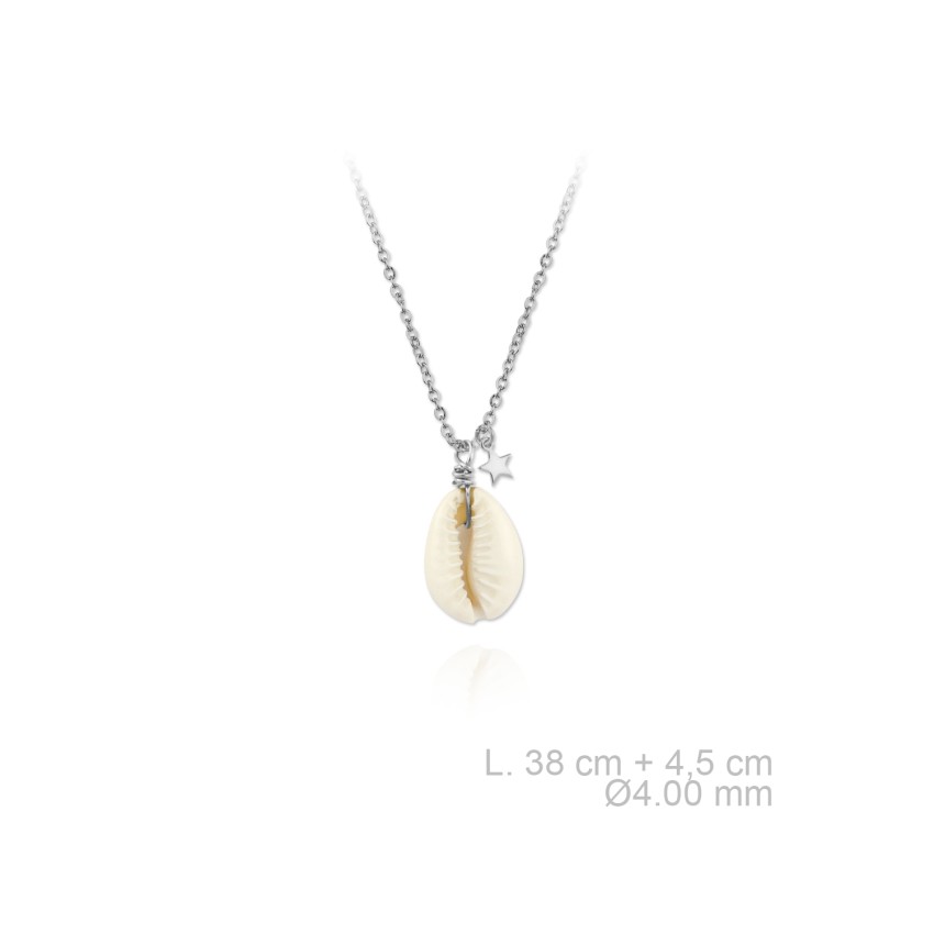 Gargantilla de Plata de Ley y nácar