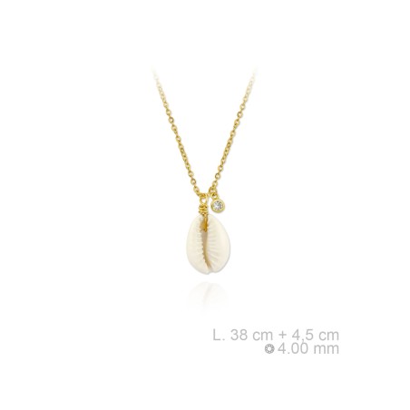 Gargantilla de Plata de Ley y nácar