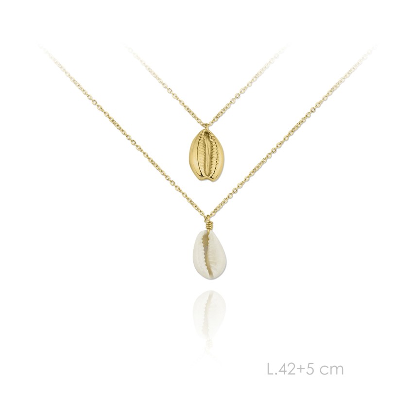 Gargantilla de Plata de Ley y nácar