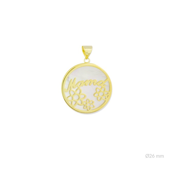 Colgante de Plata de Ley y nácar