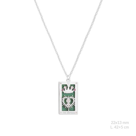 Gargantilla de Plata de Ley con circonitas