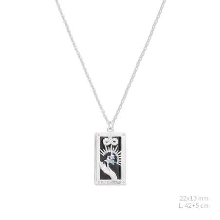 Gargantilla de Plata de Ley con circonitas