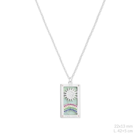 Gargantilla de Plata de Ley con circonitas