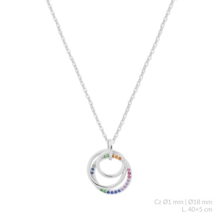 Gargantilla de Plata de Ley con circonitas