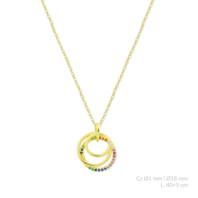 Gargantilla de Plata de Ley con circonitas