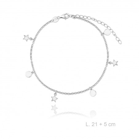 Tobillera de Plata de Ley