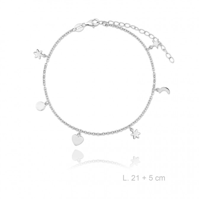 Tobillera de Plata de Ley