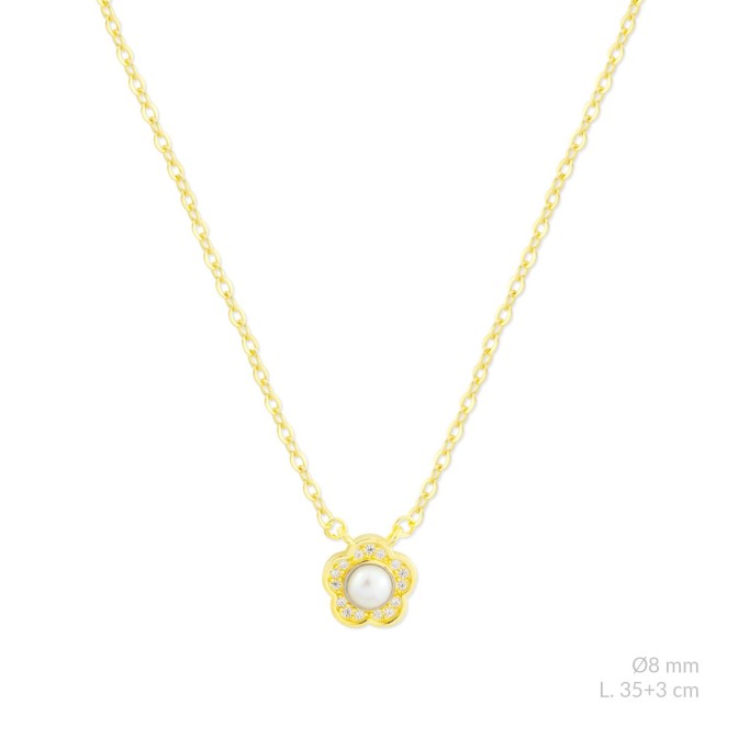 Gargantilla de Plata de Ley con circonitas