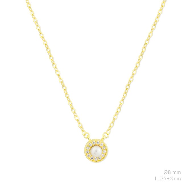 Gargantilla de Plata de Ley con circonitas