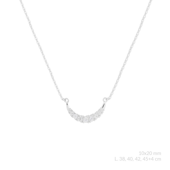 Gargantilla de Plata de Ley con circonitas