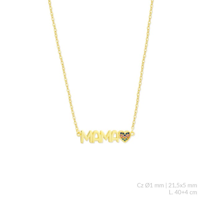 Gargantilla de Plata de Ley con circonitas