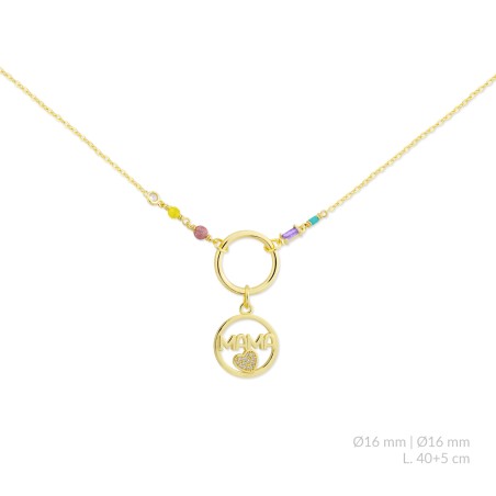 Gargantilla de Plata de Ley con circonitas