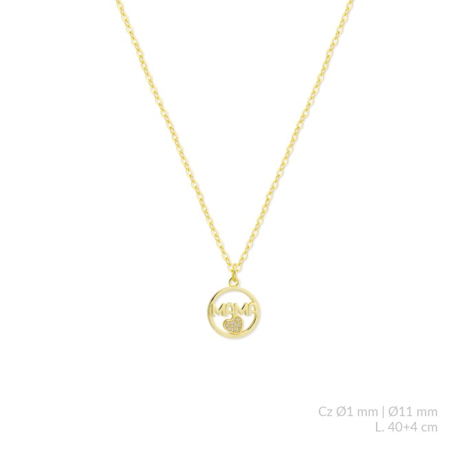 Gargantilla de Plata de Ley con circonitas