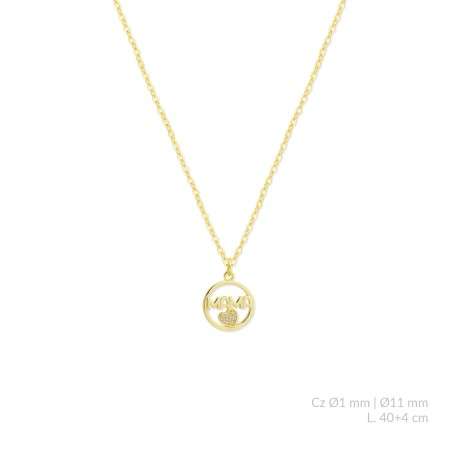 Gargantilla de Plata de Ley con circonitas