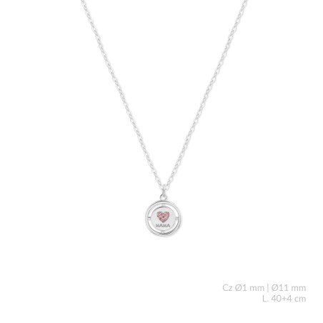 Gargantilla de Plata de Ley con circonitas