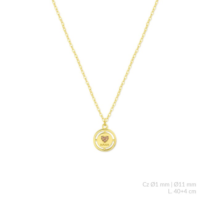 Gargantilla de Plata de Ley con circonitas