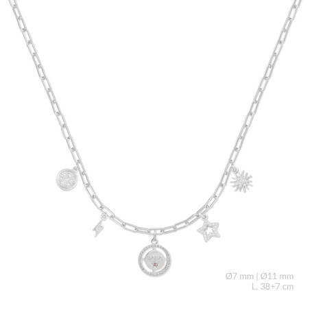 Gargantilla de Plata de Ley con circonitas