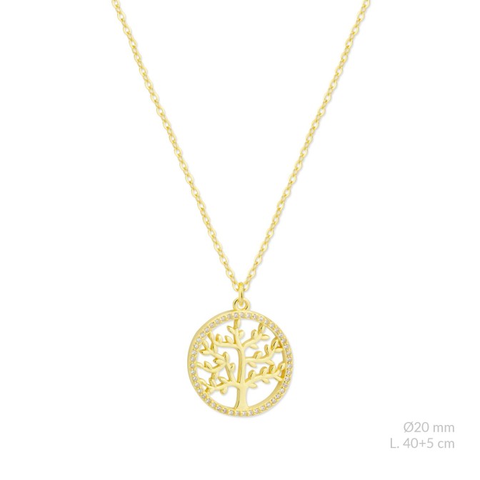 Gargantilla de Plata de Ley con circonitas