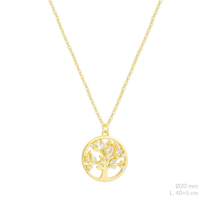 Gargantilla de Plata de Ley con circonitas