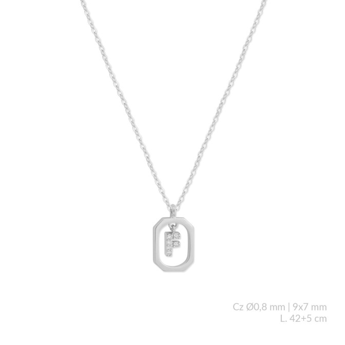 Gargantilla de Plata de Ley | F