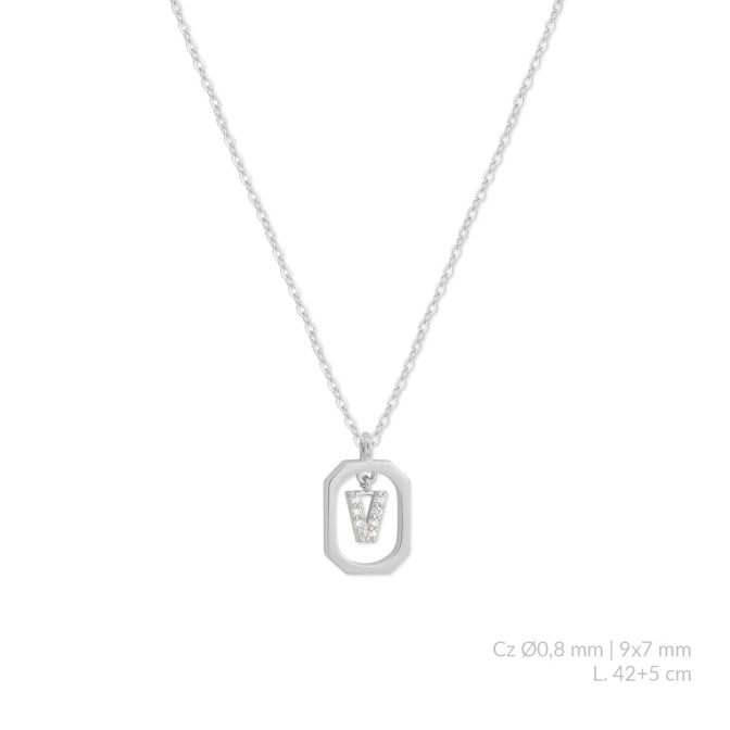 Gargantilla de Plata de Ley | V