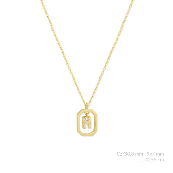 Gargantilla de Plata de Ley | H