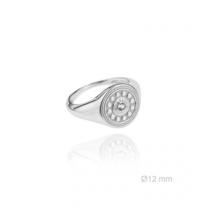 Sortija de Plata de Ley y circonita