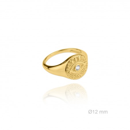 Sortija de Plata de Ley y circonita