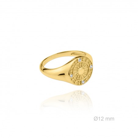 Sortija de Plata de Ley y circonita