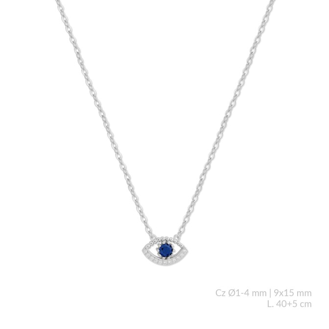 Gargantilla de Plata de Ley con circonitas