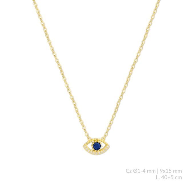 Gargantilla de Plata de Ley con circonitas