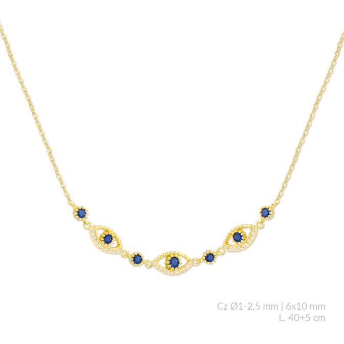 Gargantilla de Plata de Ley con circonitas