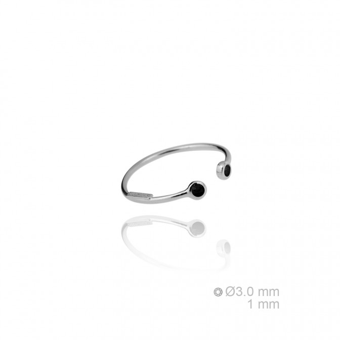 Sortija de Plata de Ley y circonita