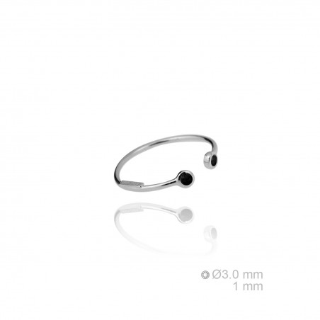 Sortija de Plata de Ley y circonita