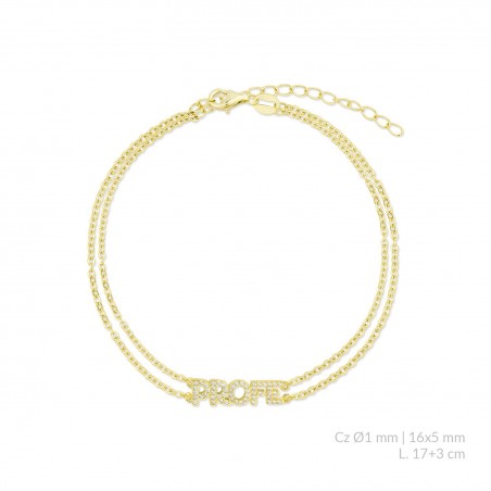 Pulsera de Plata de Ley con circonitas