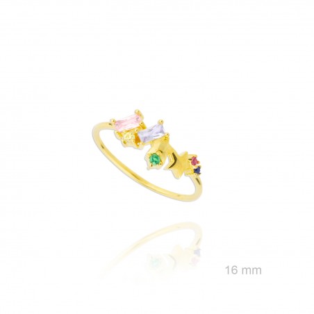 Sortija de Plata de Ley y circonita