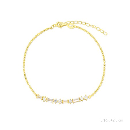 Pulsera de Plata de Ley con circonitas