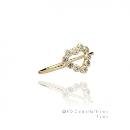 Sortija de Plata de Ley y circonita