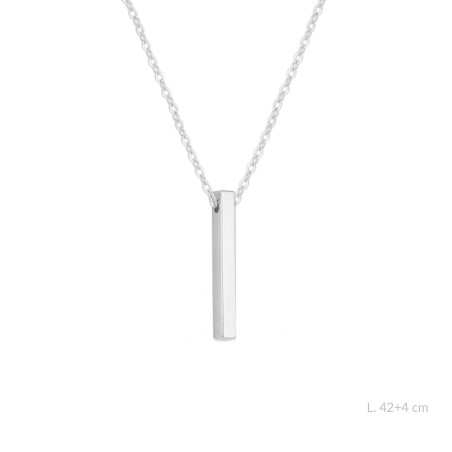 Lingote para grabar en Plata de Ley | 28x4 mm | L. 42+4 cm