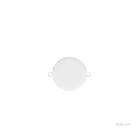 Entrepieza de Plata de Ley para grabar | Ø18 mm
