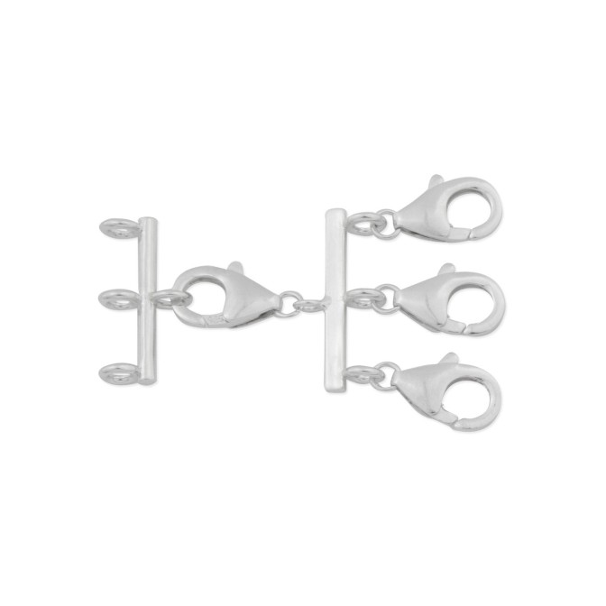 Cierre de Plata de Ley para tres gargantillas