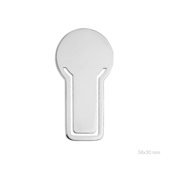 Marcapáginas en acero | 6x3 cm