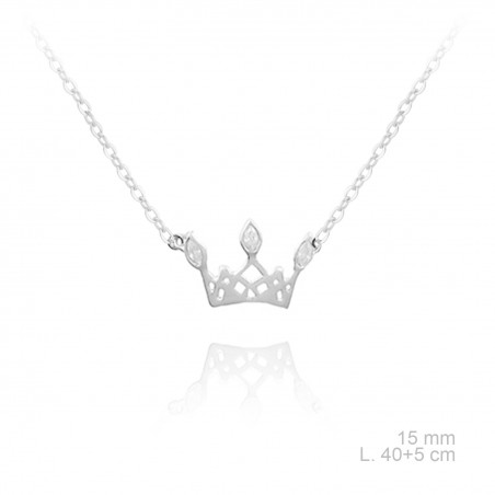 Gargantilla de Plata de Ley y circonitas